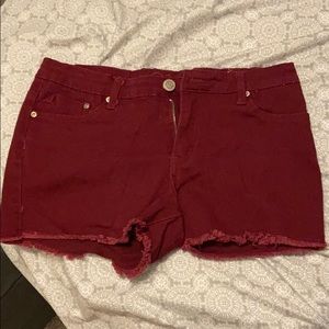 Red rue 21 shorts